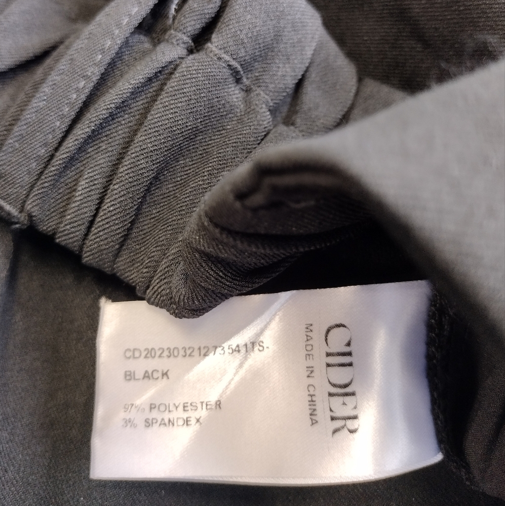 NWT Cider Womens Wide Leg High Rise Pleated Trousers Pants Elastic Waist 3XL - Picture 10 of 13